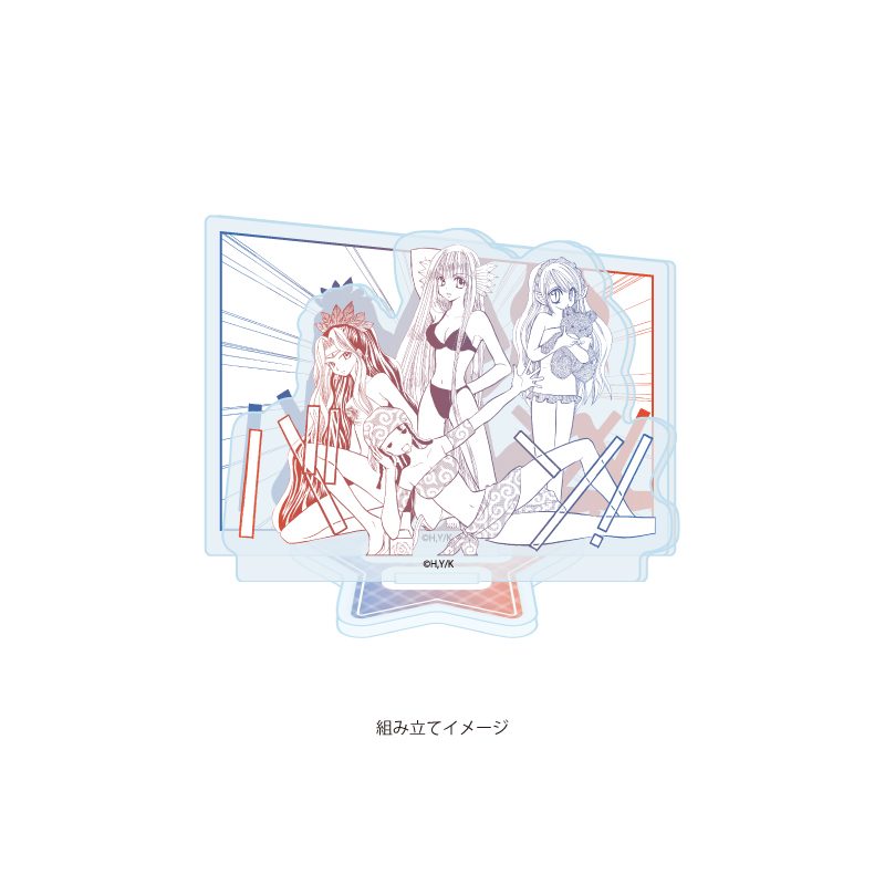 アクリルスタンドプレート マーメイドメロディーぴちぴちピッチ 03 ダーク・ラヴァーズ(公式イラスト) (Acrylic Stand Plate "Mermaid Melody Pichi Pichi Pitch" 03 Dark Lovers (Official Illustration))