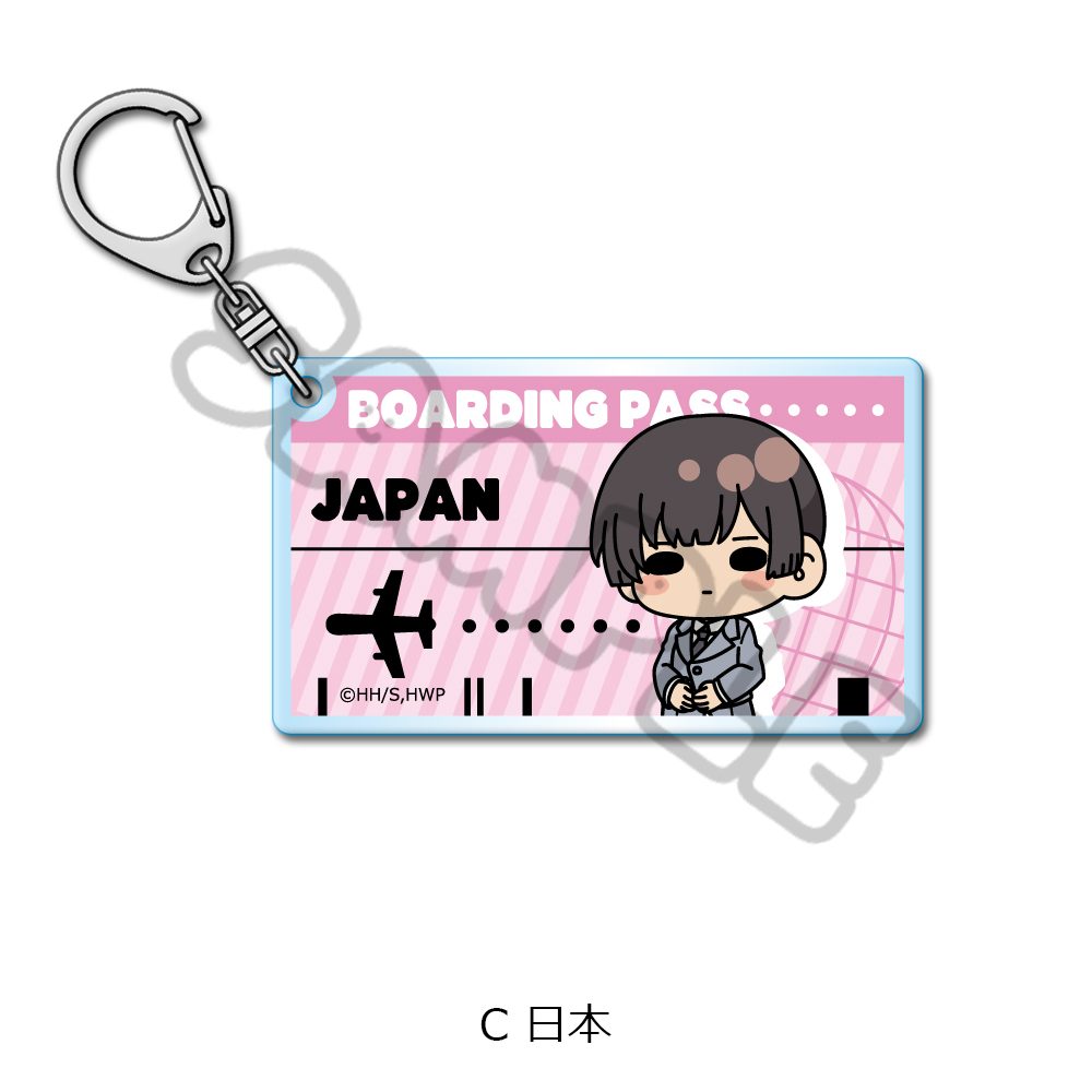 ヘタリア World☆Stars アクリルキーホルダー C 日本 ("Hetalia World Stars" Acrylic Key Chain C Japan)