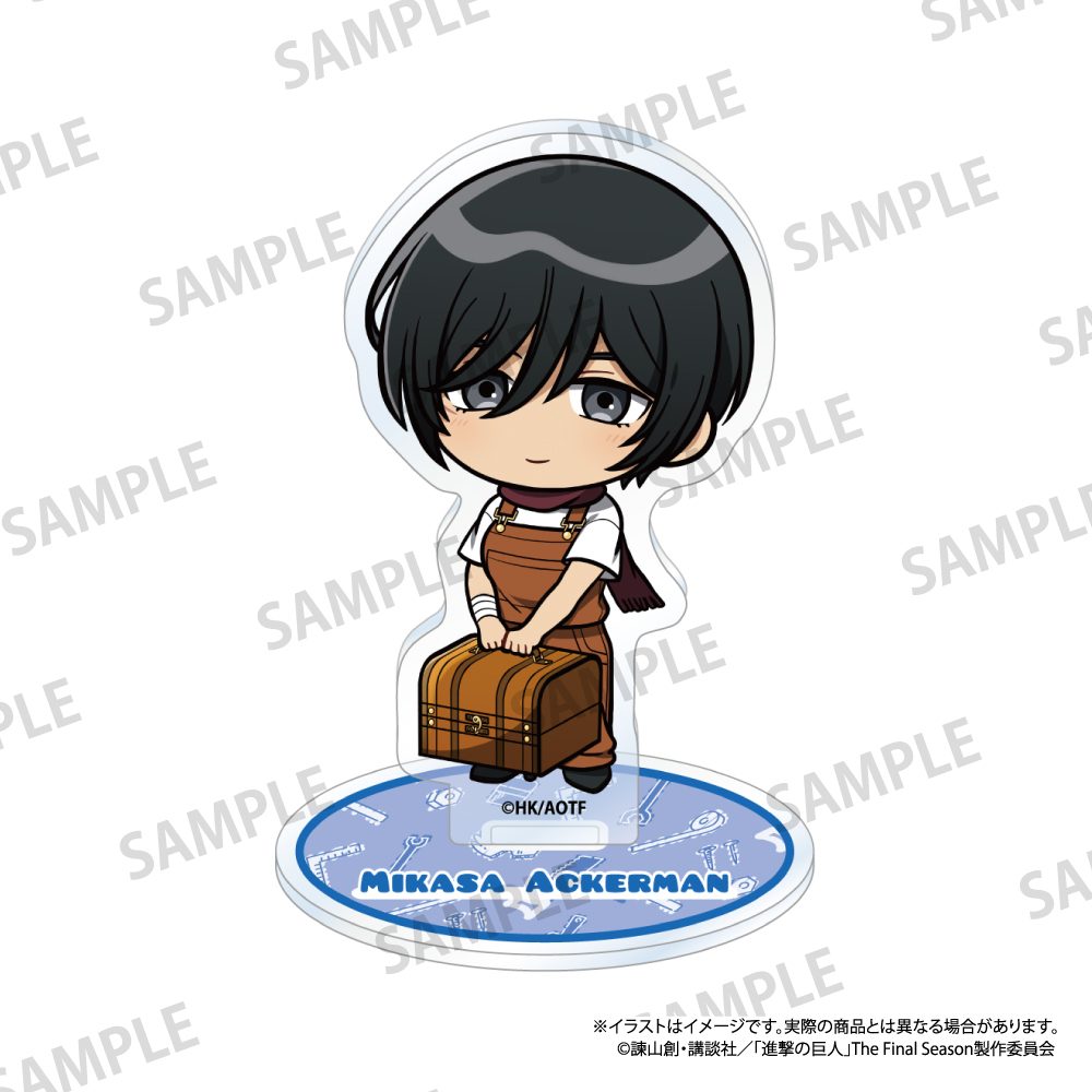 進撃の巨人 アクリルスタンド ミカサ・アッカーマン(ミニキャラ)(DIY) ("Attack on Titan" Acrylic Stand Mikasa Ackerman (Mini Character) (DIY))