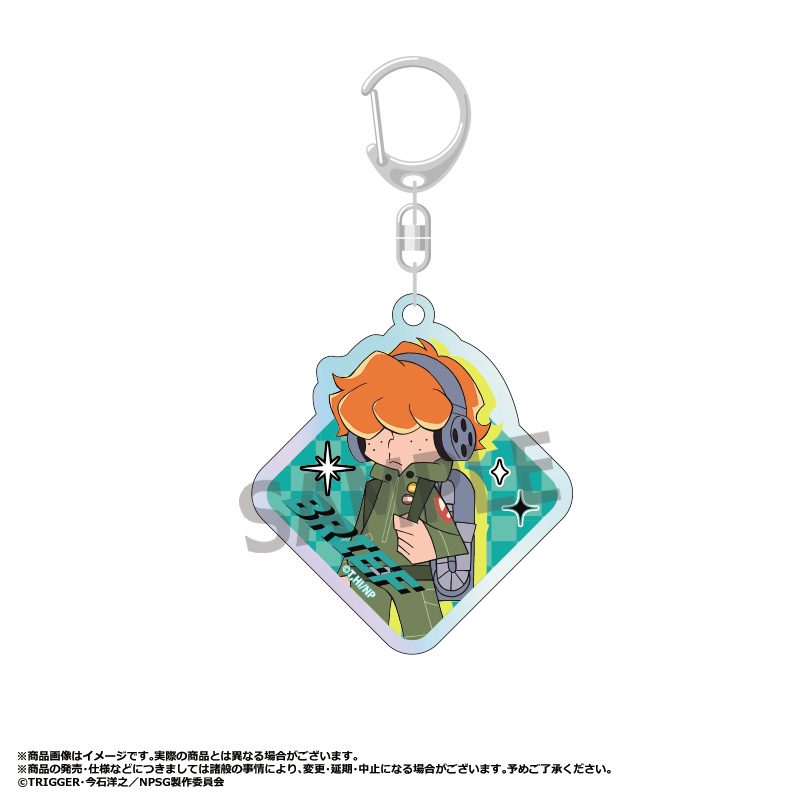 New PANTY & STOCKING with GARTERBELT オーロラアクリルキーホルダー C ブリーフ ("New Panty & Stocking with Garterbelt" Aurora Acrylic Key Chain C Brief)