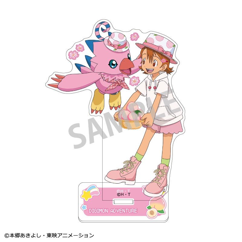 デジモンアドベンチャー アクリルスタンド(ペア) 武之内空&ピヨモン フルーツパーティー ("Digimon Adventure" Acrylic Stand (Pair) Takenouchi Sora & Piyomon Fruit Party)