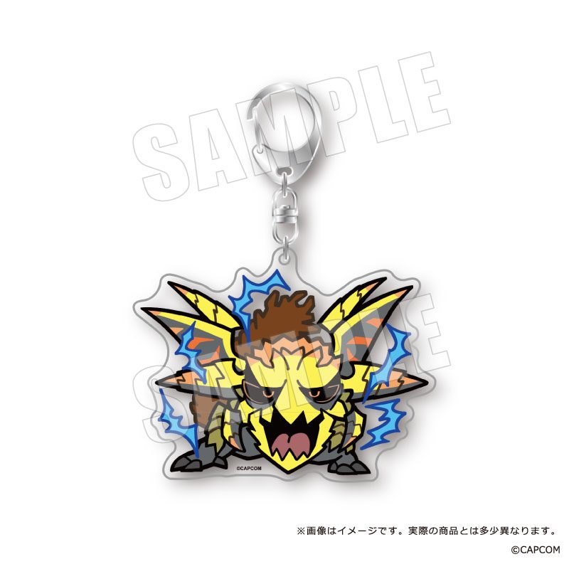 モンスターハンターワイルズ×ぶくぶ おおきめアクリルキーホルダー 12 レ・ダウ ("Monster Hunter Wilds" x Bkub Big Acrylic Key Chain 12 Rey Dau)