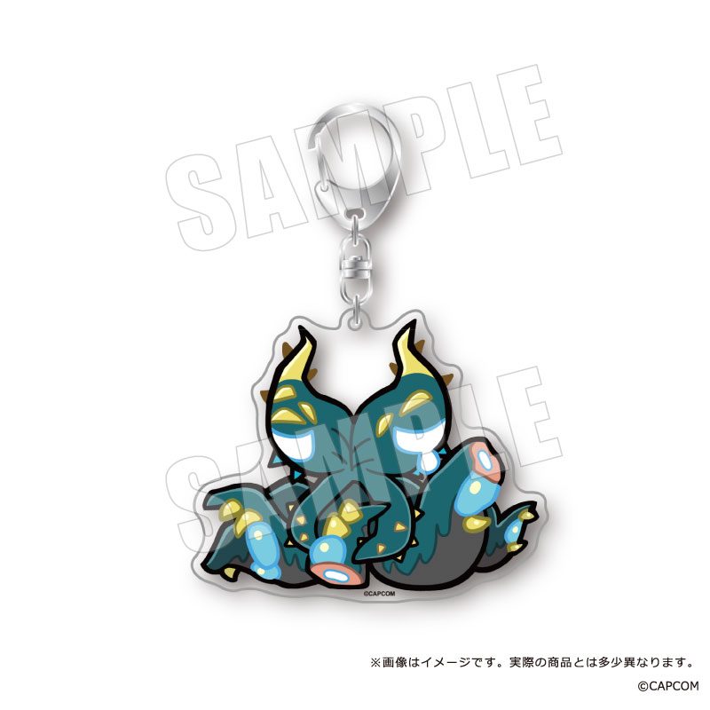 モンスターハンターワイルズ×ぶくぶ おおきめアクリルキーホルダー 14 ヌ・エグドラ ("Monster Hunter Wilds" x Bkub Big Acrylic Key Chain 14 Nu Udra)