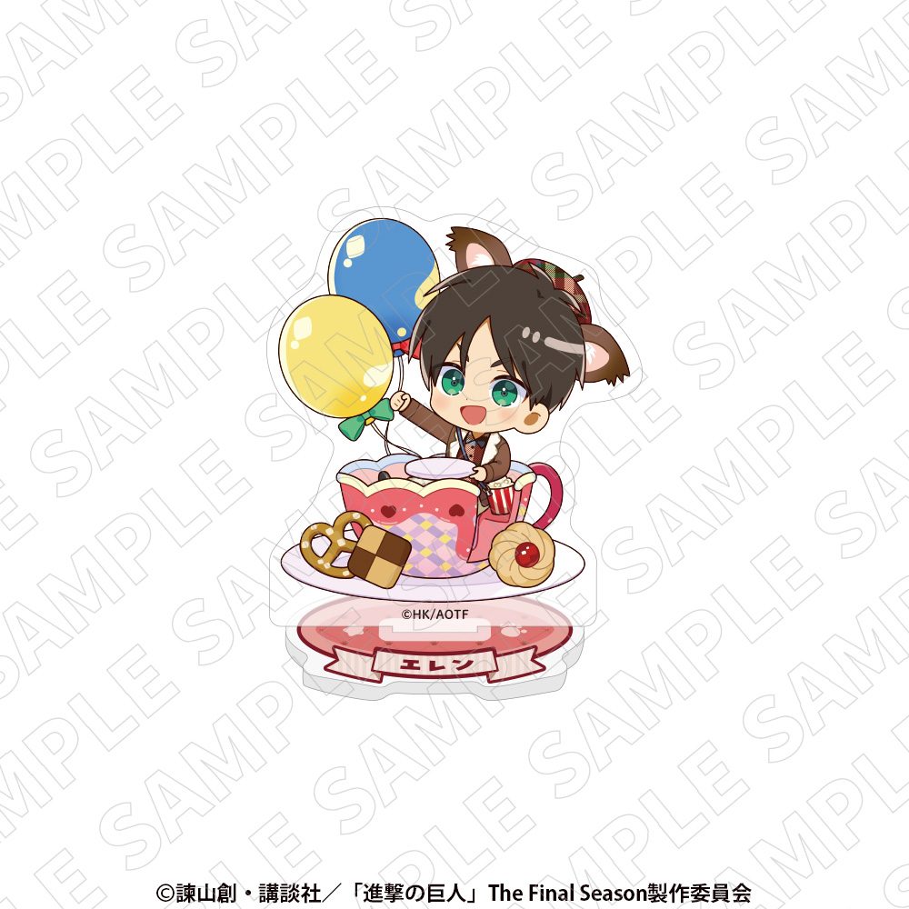 進撃の巨人 ミニキャラアクリルスタンド エレン ("Attack on Titan" Mini Character Acrylic Stand Eren)