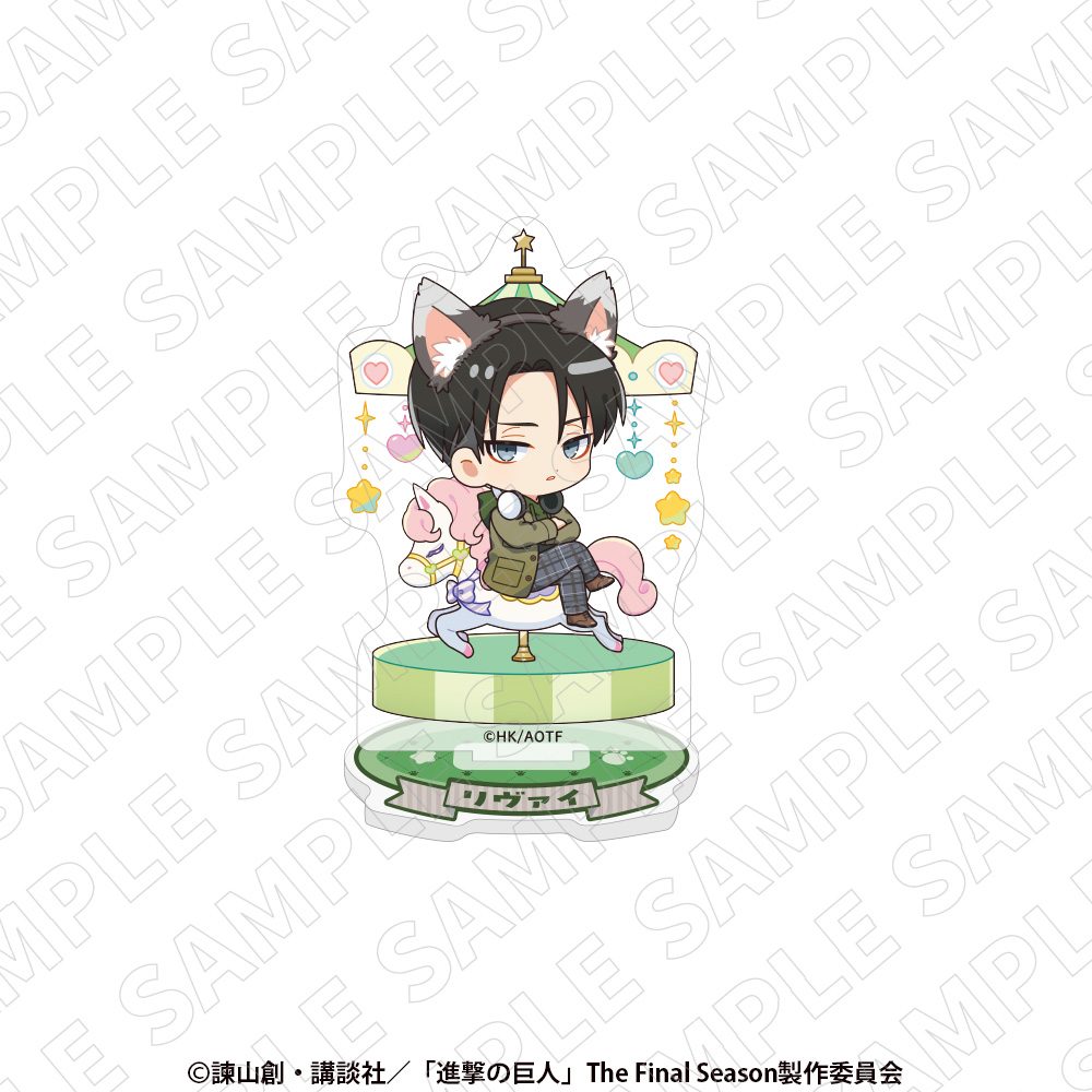 進撃の巨人 ミニキャラアクリルスタンド リヴァイ ("Attack on Titan" Mini Character Acrylic Stand Levi)