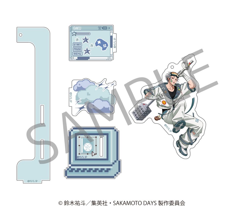 SAKAMOTO DAYS ゆらゆらアクリルスタンド デコラVer. 楽 ("Sakamoto Days" Yurayura Acrylic Stand DECORA Ver. Gaku)