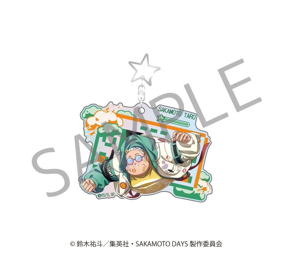 SAKAMOTO DAYS オーロラアクリルキーホルダー デコラVer. 坂本太郎 ("Sakamoto Days" Aurora Acrylic Key Chain DECORA Ver. Sakamoto Taro)