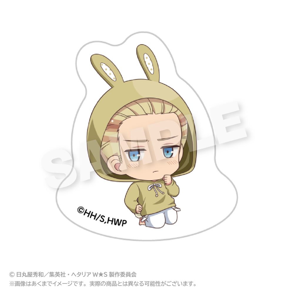 ヘタリア World☆Stars ゆらゆらアクリルマスコット アニマルパーカーVer. ドイツ ("Hetalia World Stars" Yurayura Acrylic Mascot Animal Hoodie Ver. Germany)