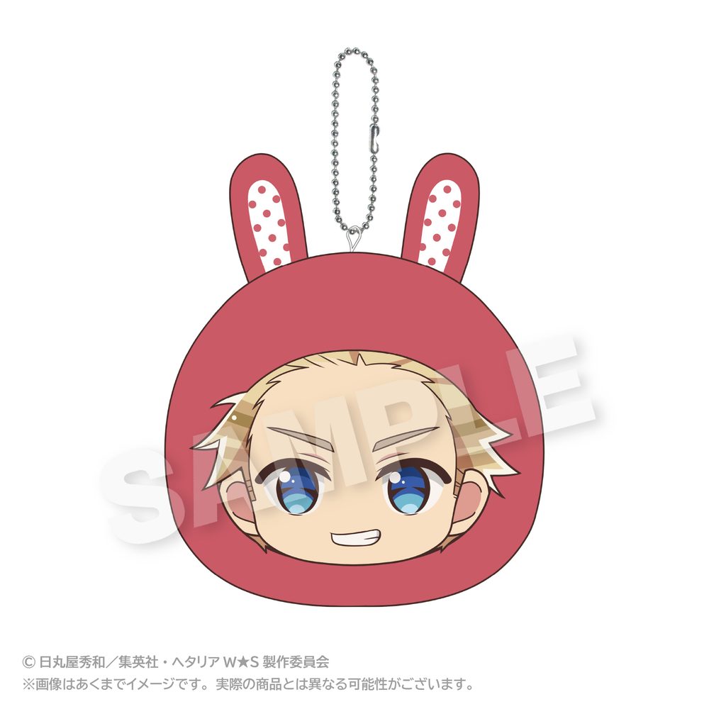 ヘタリア World☆Stars クッションキーホルダー アニマルパーカーVer. デンマーク ("Hetalia World Stars" Cushion Key Chain Animal Hoodie Ver. Denmark)