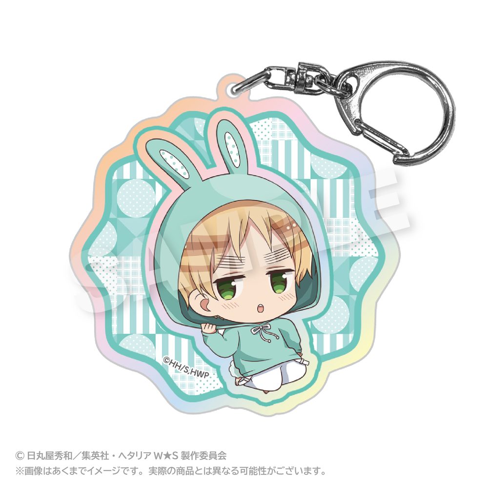ヘタリア World☆Stars ホログラムキーホルダー アニマルパーカーVer. イギリス ("Hetalia World Stars" Hologram Key Chain Animal Hoodie Ver. United Kingdom)
