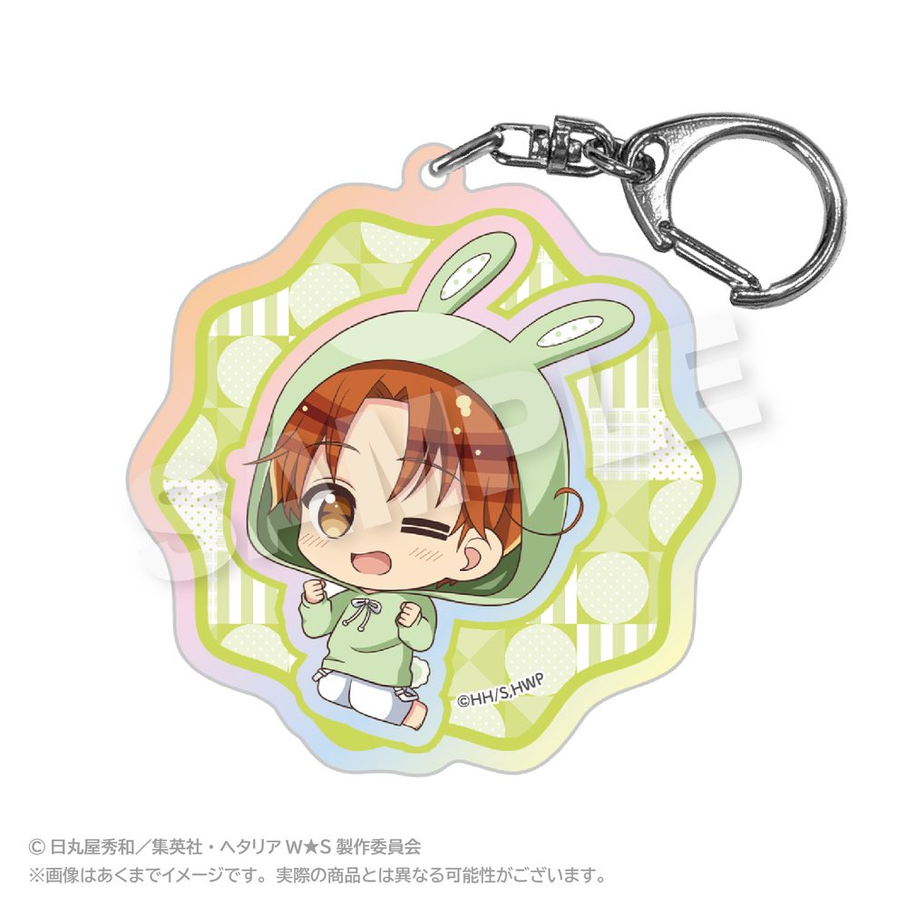 ヘタリア World☆Stars ホログラムキーホルダー アニマルパーカーVer. イタリア ("Hetalia World Stars" Hologram Key Chain Animal Hoodie Ver. Italy)