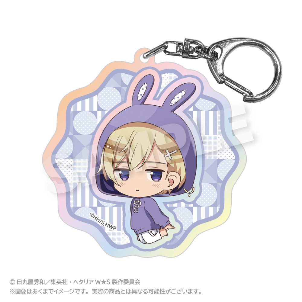 ヘタリア World☆Stars ホログラムキーホルダー アニマルパーカーVer. ノルウェー ("Hetalia World Stars" Hologram Key Chain Animal Hoodie Ver. Norway)