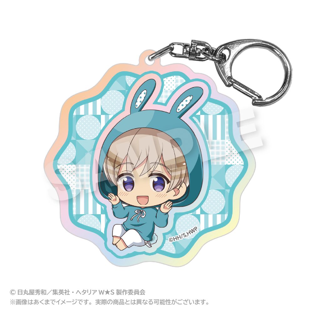 ヘタリア World☆Stars ホログラムキーホルダー アニマルパーカーVer. フィンランド ("Hetalia World Stars" Hologram Key Chain Animal Hoodie Ver. Finland)