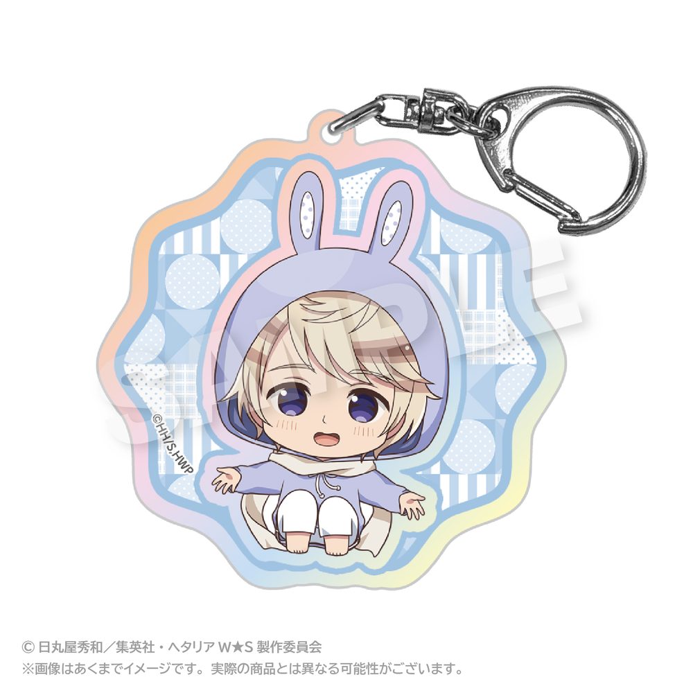 ヘタリア World☆Stars ホログラムキーホルダー アニマルパーカーVer. ロシア ("Hetalia World Stars" Hologram Key Chain Animal Hoodie Ver. Russia)