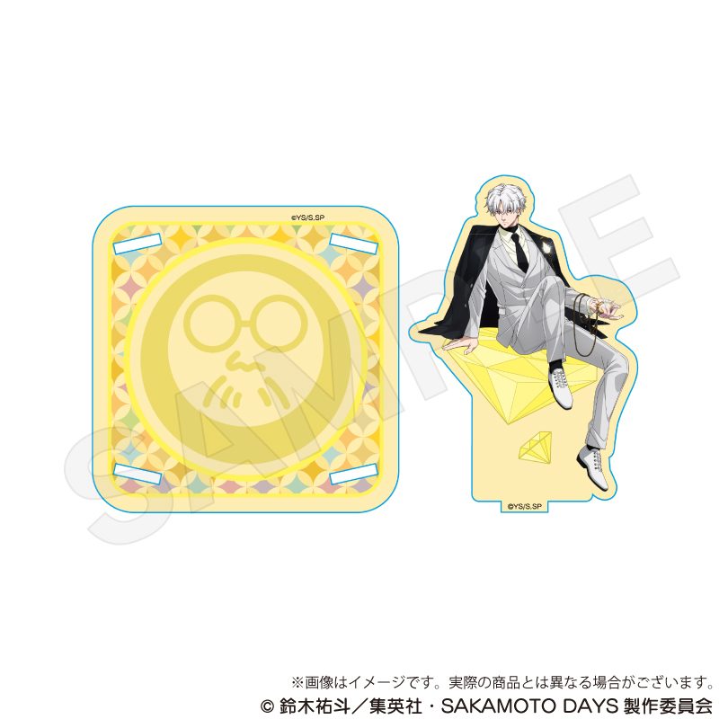 SAKAMOTO DAYS 木製スタンドコースター 宝石Ver. X(スラー) ("Sakamoto Days" Wooden Stand Coaster Jewelry Ver. X (Slur))