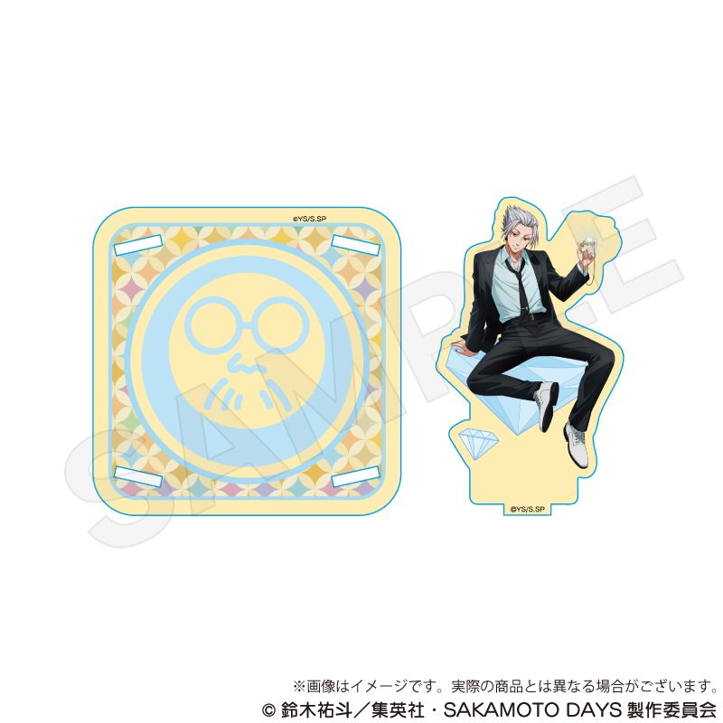 SAKAMOTO DAYS 木製スタンドコースター 宝石Ver. 楽 ("Sakamoto Days" Wooden Stand Coaster Jewelry Ver. Gaku)