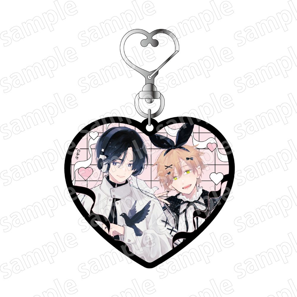 アクリルキーホルダー 君には届かない。 BLACK&PINK Ver. (Acrylic Key Chain "I Cannot Reach You." Black & Pink Ver.)
