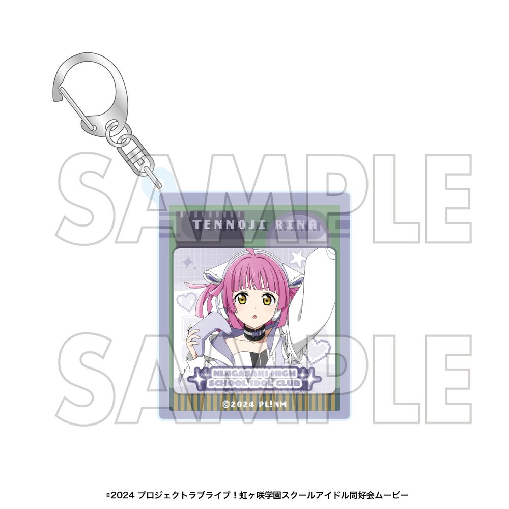 ラブライブ!虹ヶ咲学園スクールアイドル同好会 アクリルキーホルダー 天王寺璃奈 ("Love Live! Nijigasaki High School Idol Club" Acrylic Key Chain Tennoji Rina)