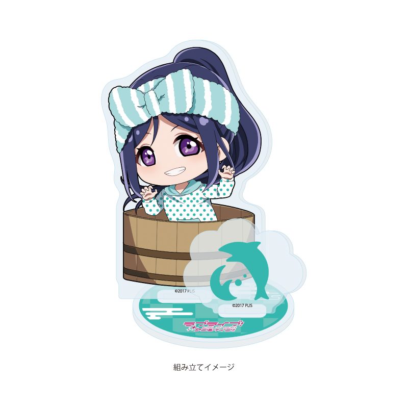 アクリルスタンドプレート ラブライブ!サンシャイン!! 12 銭湯Ver. 松浦果南(ミニキャライラスト) (Acrylic Stand Plate "Love Live! Sunshine!!" 12 Public Bath Ver. Matsuura Kanan (Mini Character Illustration))