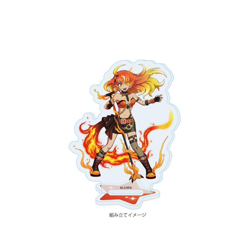 アクリルスタンドプレート 妖怪ウォッチ ぷにぷに 07 米良獅子乃2ndコーデ(公式イラスト) (Acrylic Stand Plate "Youkai Watch Punipuni" 07 Mera Shishino 2nd Coordinate (Official Illustration))