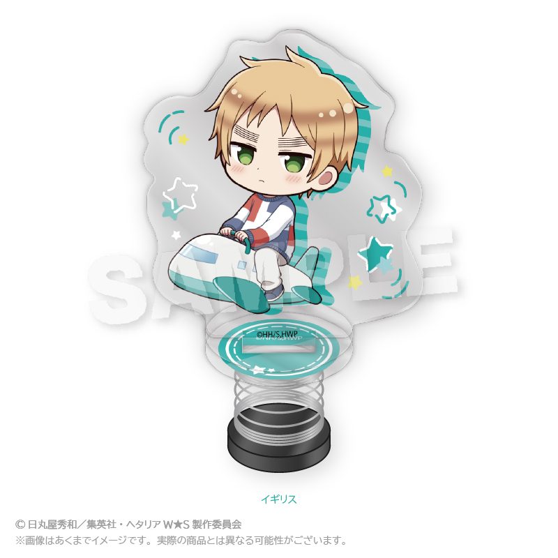 ヘタリア World☆Stars ばねアクリルスタンド 遊具Ver. イギリス ("Hetalia World Stars" Spring Acrylic Stand Playground Equipment Ver. United Kingdom)