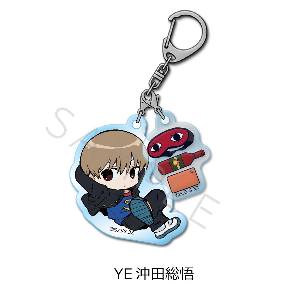 3年Z組銀八先生 アクリルキーホルダー ちぽっけシリーズ第2弾 YE 沖田総悟 ("3-Z Class Ginpachi-sensei" Acrylic Key Chain Chipokke Series Vol. 2 YE Okita Sougo)