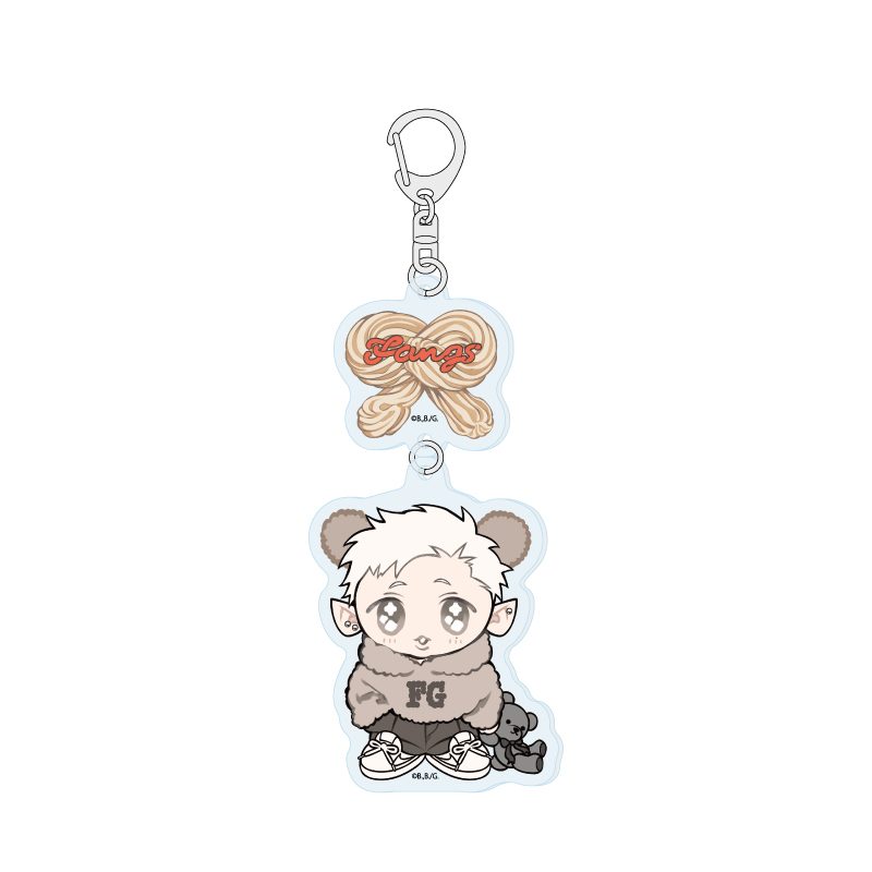 連結アクリルキーホルダー FANGS 01 エン(描き下ろしイラスト) (Linked Acrylic Key Chain "FANGS" 01 En (Original Illustration))