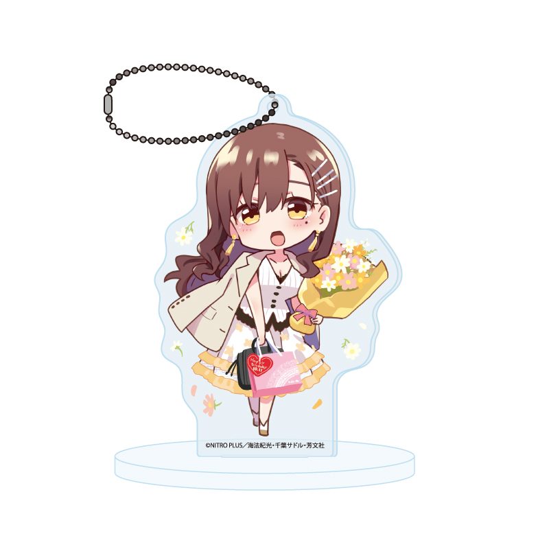 アクリルスタンドキーホルダー がっこうぐらし! 10 若狭悠里A(描き下ろしイラスト) (Acrylic Stand Key Chain "School-Live!" 10 Wakasa Yuuri A (Original Illustration))