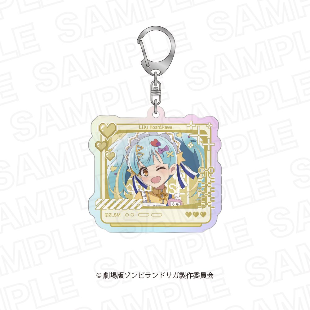劇場版 ゾンビランドサガ ゆめぎんがパラダイス オーロラアクリルキーホルダー 星川リリィ ("Zombie Land Saga: Yumeginga Paradise" Aurora Acrylic Key Chain Hoshikawa Lily)