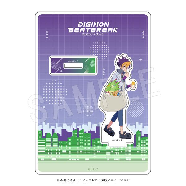 DIGIMON BEATBREAK アクリルスタンド AGF2025Ver. 天馬トモロウ/ゲッコーモン ("DIGIMON BEATBREAK" Acrylic Stand AGF 2025 Ver. Tenma Tomoro / Gekkomon)