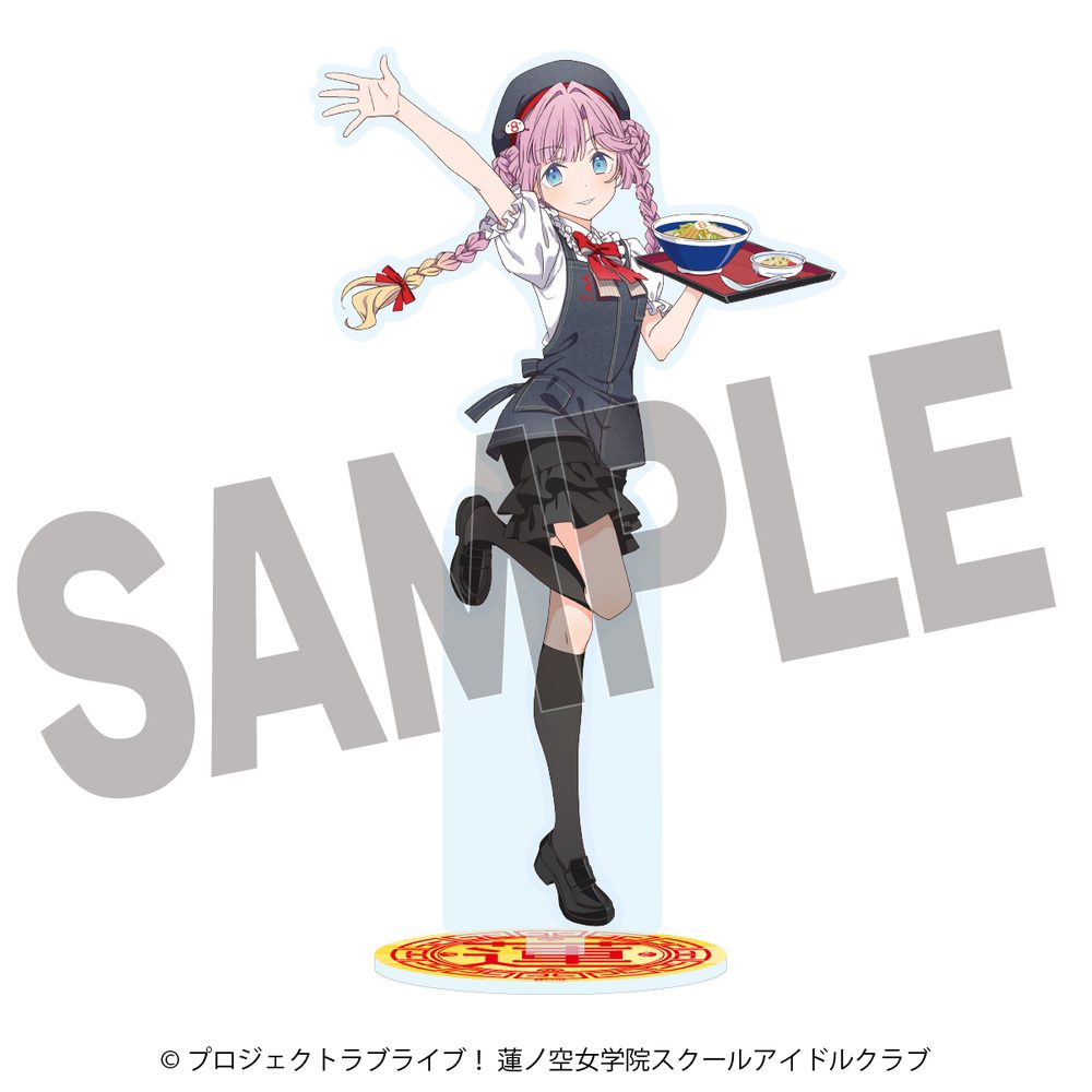 ラブライブ!蓮ノ空女学院スクールアイドルクラブ×8番らーめんコラボ BIGアクリルスタンド 安養寺姫芽 ("Love Live! Hasu no Sora Jogakuin School Idol Club" x Hachi-ban Ramen Collaboration Big Acrylic Stand Anyoji Hime)