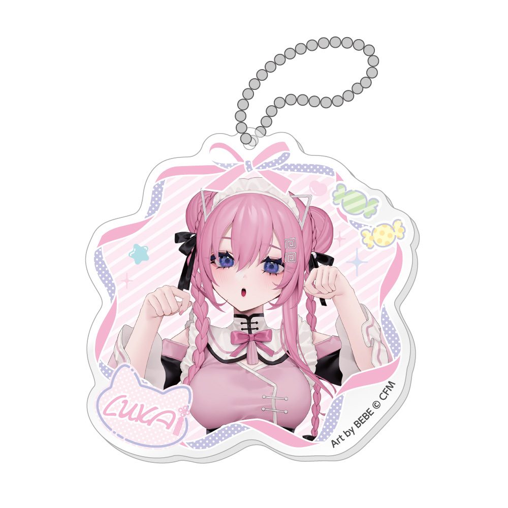 初音ミク 秋葉原フェスティバル2025 アクリルキーホルダー コンセプトカフェVer. 巡音ルカ (Hatsune Miku Akihabara Festival 2025 Acrylic Key Chain Concept Cafe Ver. Megurine Luka)