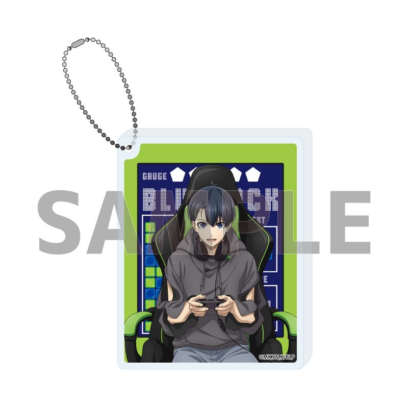 アクリルブロックキーホルダー ブルーロック 01 潔世一 ゲーム実況Ver.(描き下ろしイラスト) (Acrylic Block Key Chain "Blue Lock" 01 Isagi Yoichi Game Commentary Ver. (Original Illustration))