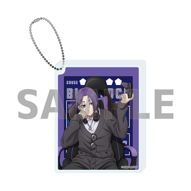 アクリルブロックキーホルダー ブルーロック 07 御影玲王 ゲーム実況Ver.(描き下ろしイラスト) (Acrylic Block Key Chain "Blue Lock" 07 Mikage Reo Game Commentary Ver. (Original Illustration))