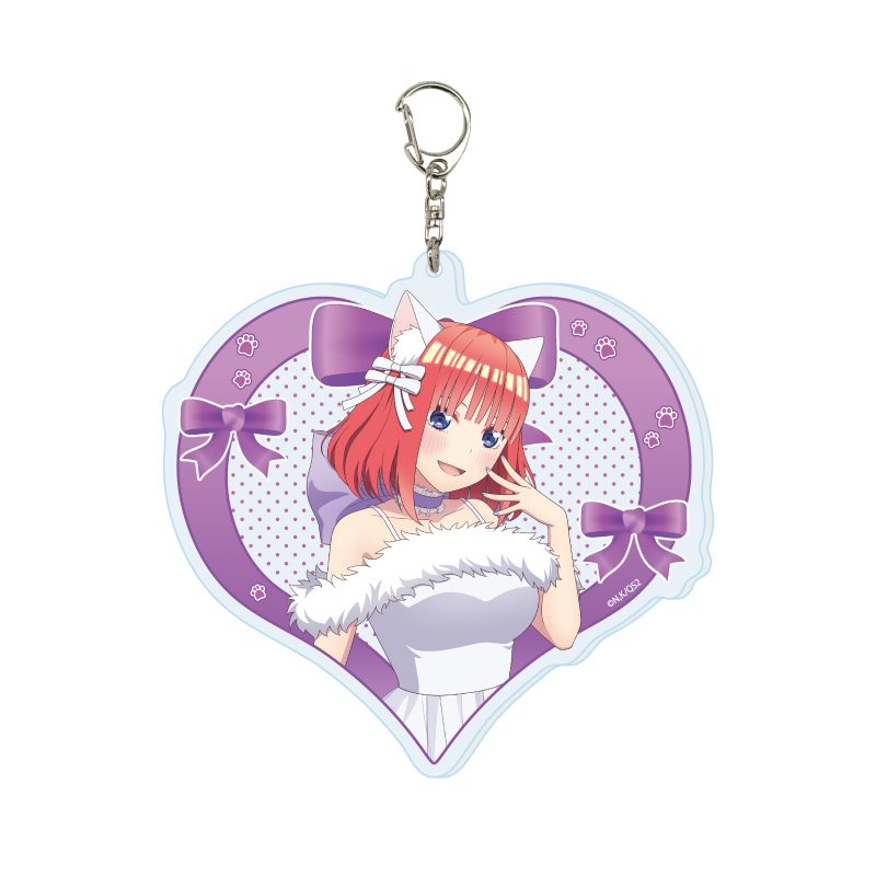 デカアクリルキーホルダー 五等分の花嫁* 02 二乃 エレガントキャットVer.(描き下ろしイラスト) (Deka Acrylic Key Chain "The Quintessential Quintuplets Specials 2" 02 Nino Elegant Cat Ver. (Original Illustration))