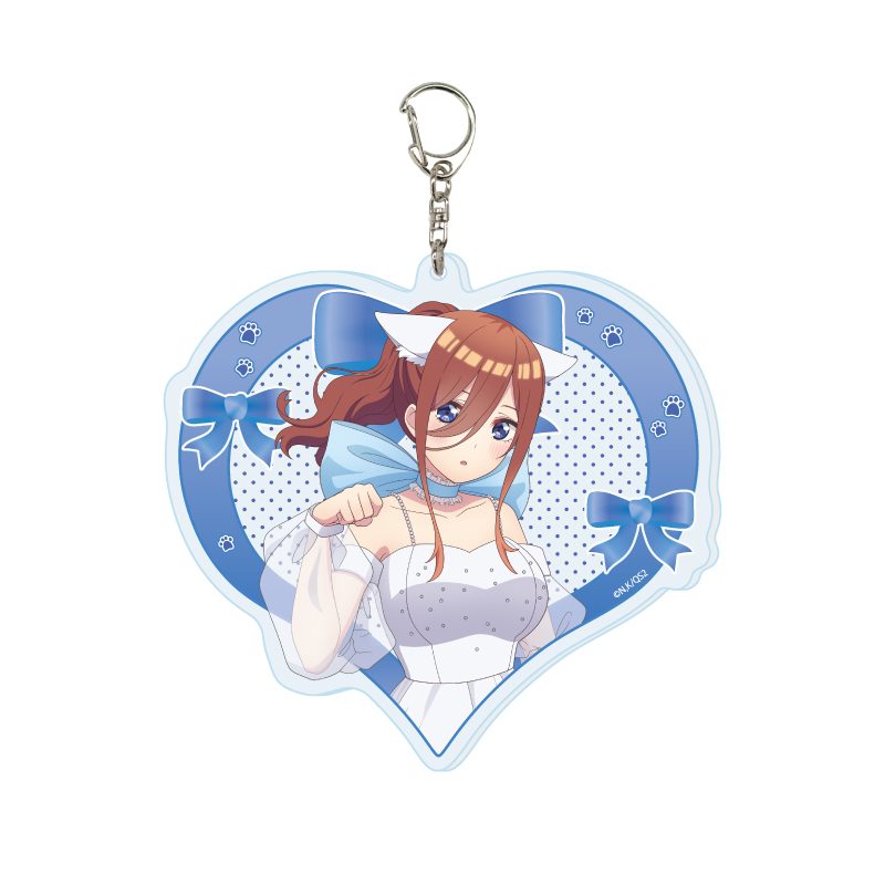 デカアクリルキーホルダー 五等分の花嫁* 03 三玖 エレガントキャットVer.(描き下ろしイラスト) (Deka Acrylic Key Chain "The Quintessential Quintuplets Specials 2" 03 Miku Elegant Cat Ver. (Original Illustration))