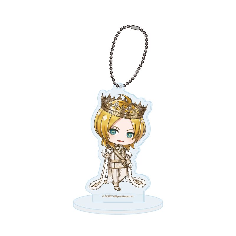 アクリルスタンドキーホルダー 夢王国と眠れる100人の王子様 44 リッツ(ミニキャライラスト) (Acrylic Stand Key Chain "100 Sleeping Princes and the Kingdom of Dreams" 44 Ritz (Mini Character Illustration))