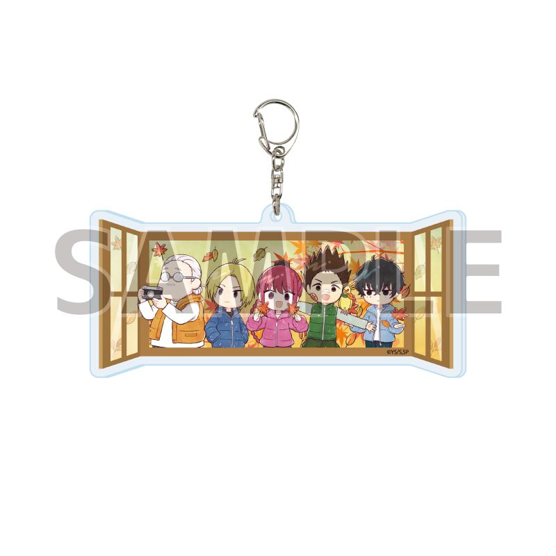 デカアクリルキーホルダー SAKAMOTO DAYS 18 デザインA 紅葉Ver.(グラフアートイラスト) (Deka Acrylic Key Chain "Sakamoto Days" 18 Design A Autumn Leaves Ver. (Graff Art Illustration))