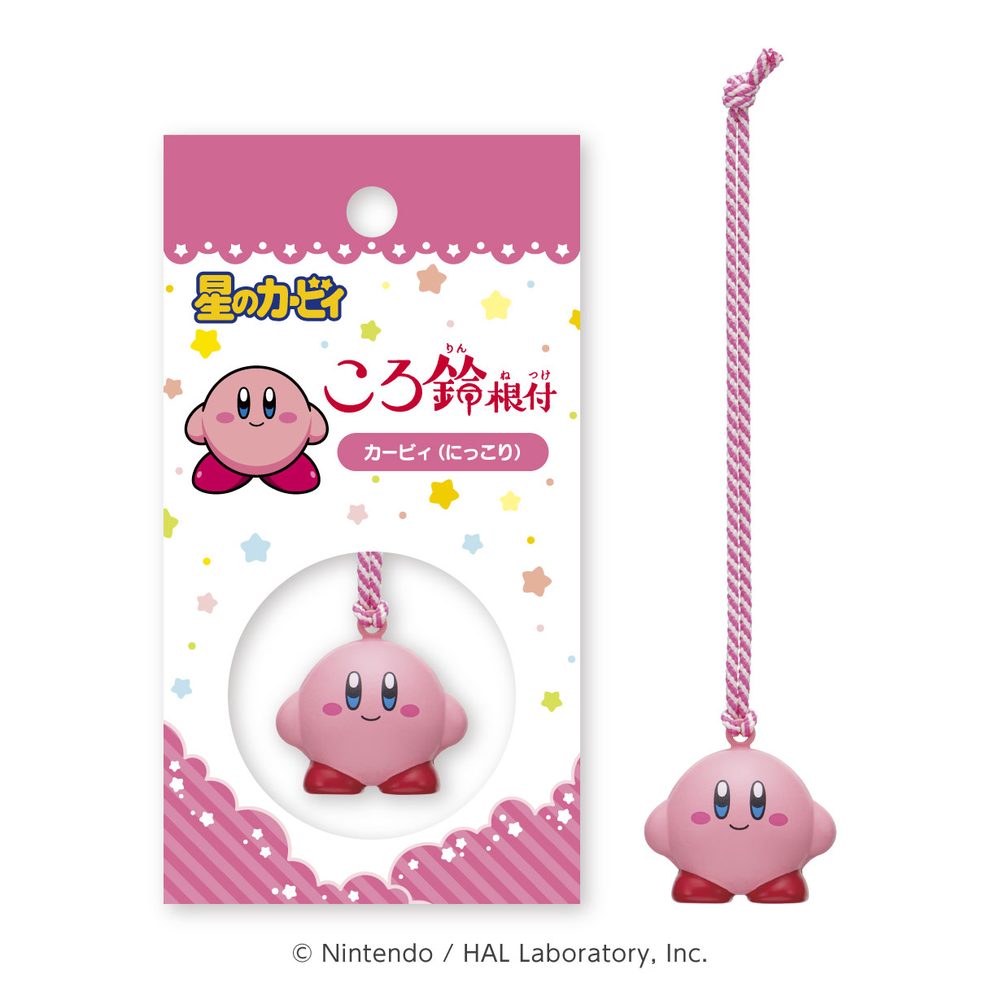 星のカービィ ころ鈴根付 1 カービィ(にっこり) ("Kirby's Dream Land" Kororin Netsuke 1 Kirby (Smile))