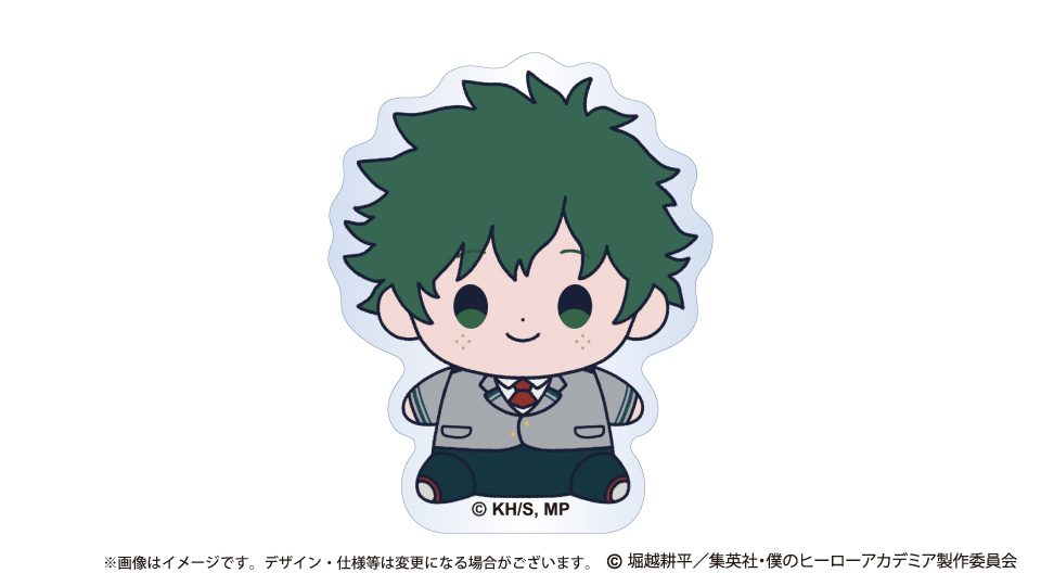 僕のヒーローアカデミア もっちび アクリルバッジスタンド 緑谷出久 ("My Hero Academia" Mocchibi Acrylic Badge Stand Midoriya Izuku)