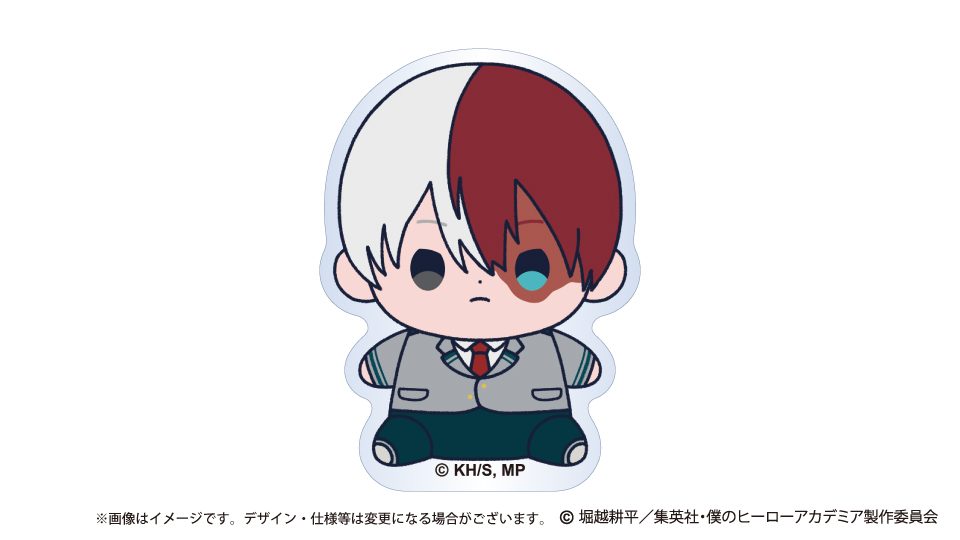 僕のヒーローアカデミア もっちび アクリルバッジスタンド 轟焦凍 ("My Hero Academia" Mocchibi Acrylic Badge Stand Todoroki Shoto)