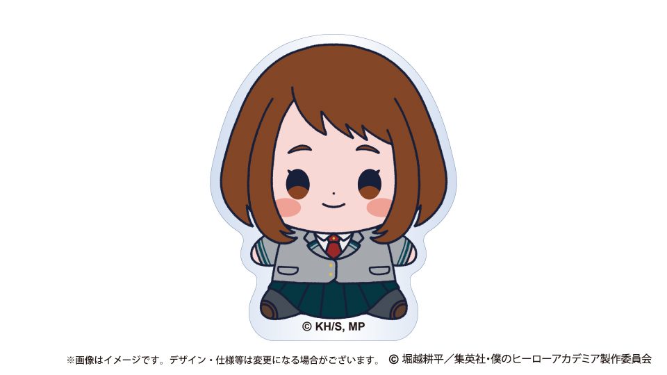 僕のヒーローアカデミア もっちび アクリルバッジスタンド 麗日お茶子 ("My Hero Academia" Mocchibi Acrylic Badge Stand Uraraka Ochaco)