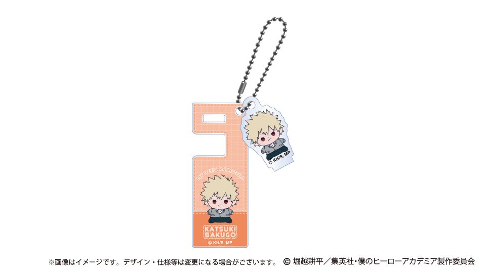 僕のヒーローアカデミア もっちび スマホスタンドキーホルダー 爆豪勝己 ("My Hero Academia" Mocchibi Smartphone Stand Key Chain Bakugo Katsuki)