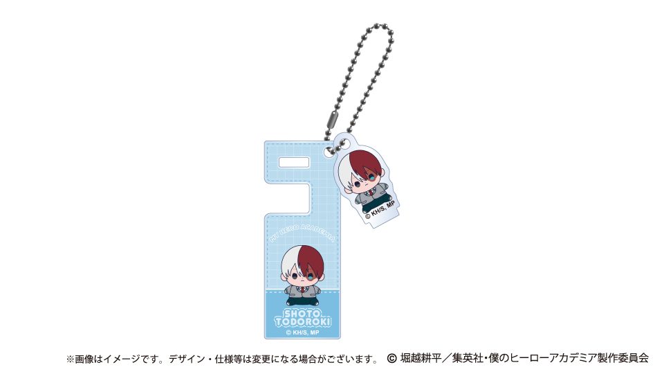 僕のヒーローアカデミア もっちび スマホスタンドキーホルダー 轟焦凍 ("My Hero Academia" Mocchibi Smartphone Stand Key Chain Todoroki Shoto)
