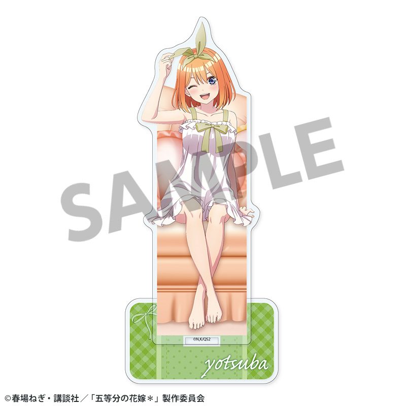 五等分の花嫁* 描き下ろしアクリルスタンド 中野四葉 ナイトウェアVer. ("The Quintessential Quintuplets Specials 2" Original Illustration Acrylic Stand Nakano Yotsuba Nightwear Ver.)