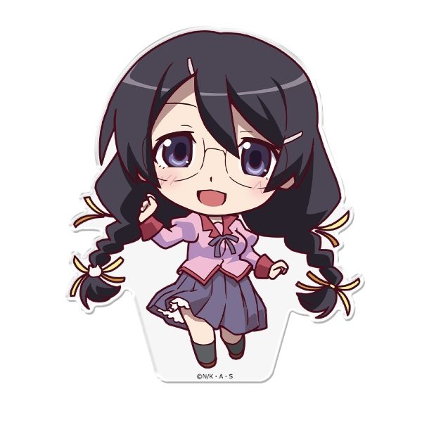 物語シリーズ ぷにこれ!アクリルフィギュア(スタンド付) 羽川翼 ("Monogatari" Series Puni Colle! Acrylic Figure (with Stand) Hanekawa Tsubasa)
