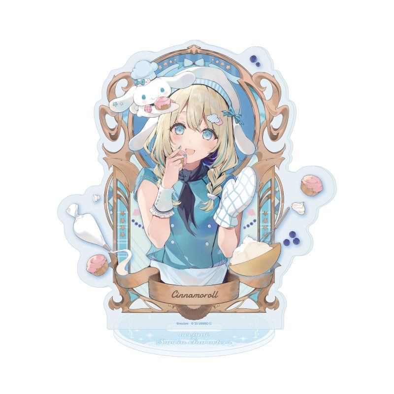 アクリルスタンド necomi×サンリオキャラクターズ 02 シナモロール(コラボイラスト) (Acrylic Stand necomi x Sanrio Characters 02 Cinnamoroll (Collaboration Illustration))