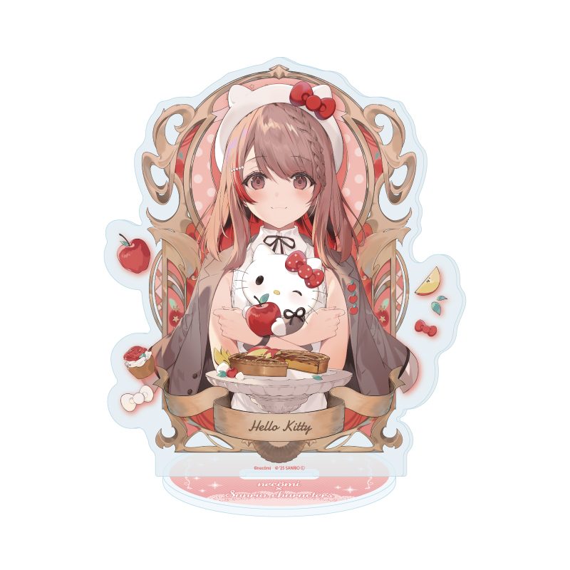 アクリルスタンド necomi×サンリオキャラクターズ 04 ハローキティ(コラボイラスト) (Acrylic Stand necomi x Sanrio Characters 04 Hello Kitty (Collaboration Illustration))