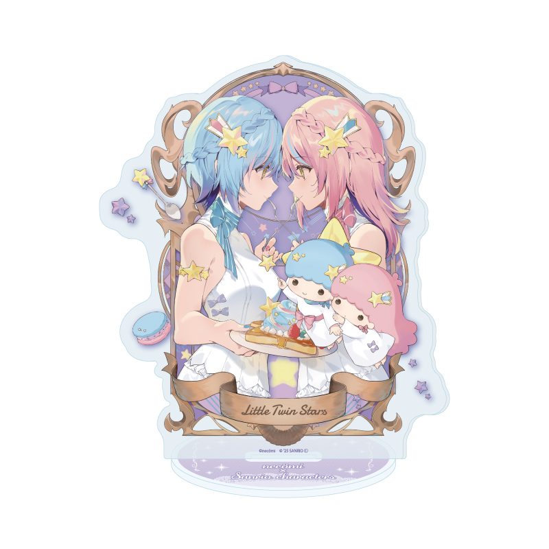 アクリルスタンド necomi×サンリオキャラクターズ 06 リトルツインスターズ(コラボイラスト) (Acrylic Stand necomi x Sanrio Characters 06 Little Twin Stars (Collaboration Illustration))