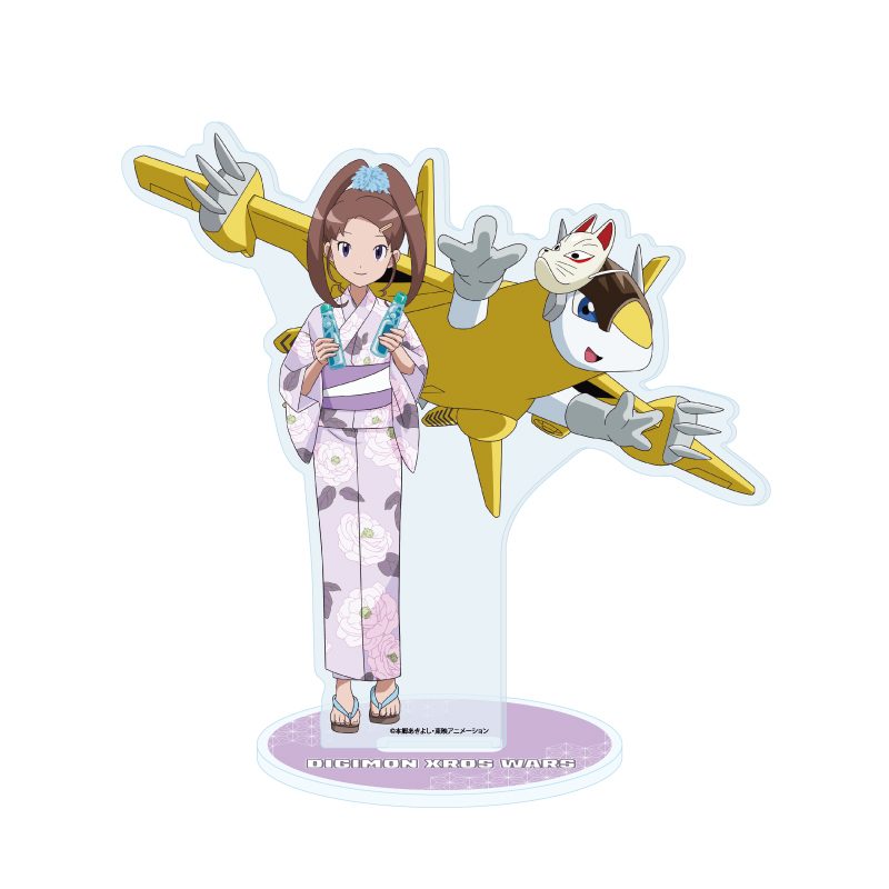 アクリルスタンド デジモンクロスウォーズ 06 天野ネネ&スパロウモン(描き下ろしイラスト) (Acrylic Stand "Digimon Xros Wars" 06 Amano Nene & Sparrowmon (Original Illustration))